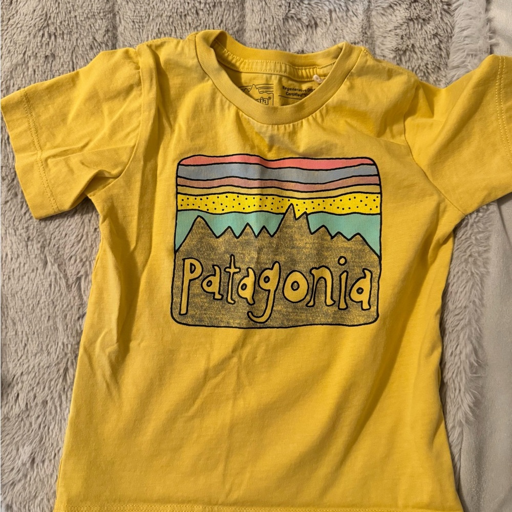 Patagonia Kids Yellow Graphic T-Shirt
